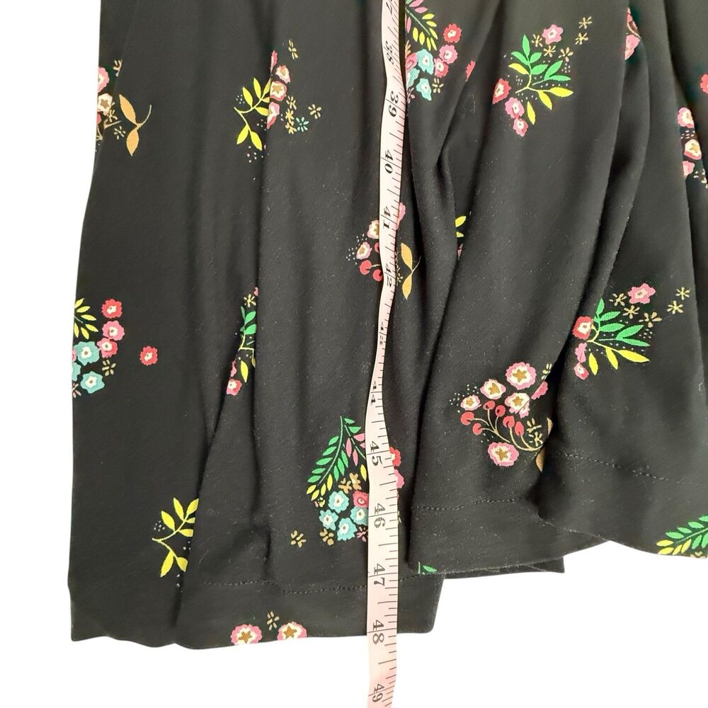 Boden Bouquet Floral Jersey Knit Dress Women 6 Petite Floral Midi Maxi Viscose - Picture 11 of 12